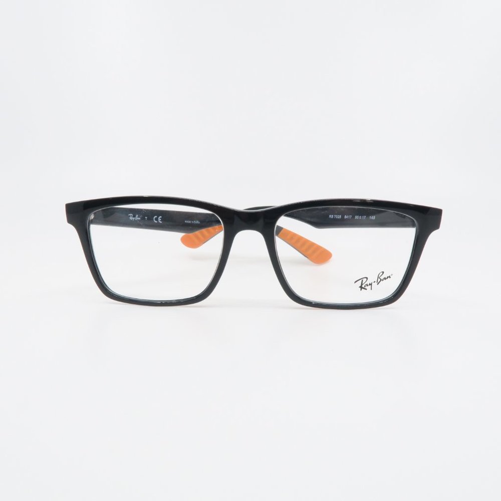 Ray-Ban RB 7025 5417 Unisex Shiny Black - Picture 2 of 6